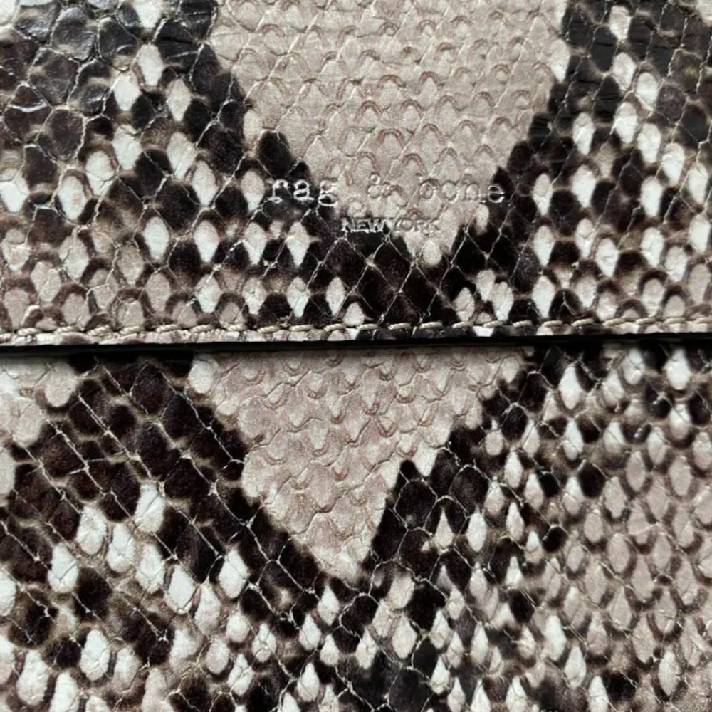 NWT Snakeskin Crossbody Clutch